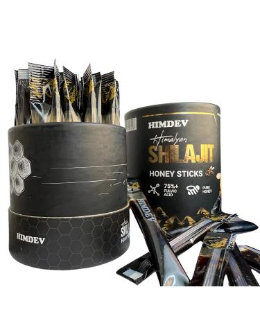 Himdev Shilajit Honey Sticks (40 Pack) with Organic Honey for Natural Energy On-the-Go Vitality Great Taste - Buy Online on GoSupps.com