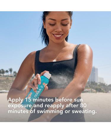 Coola Organic Sunscreen SPF 70 Sunblock Spray 6 Fl Oz - Peach Blossom | Dermatologist Tested, Vegan, Gluten Free - Daily Skin Protection - Buy Online on GoSupps.com