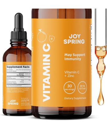 JoySpring Liquid Zinc, Vitamin C & D Drops for Kids - Essential Children's Supplements - Buy Online on GoSupps.com
