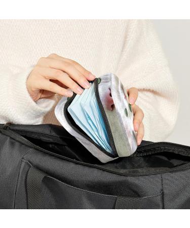 Buy Cute White Cat Period Bag - Sanitary Napkin & Tampon Holder for Purse | International Shipping Available - Buy Online on GoSupps.com