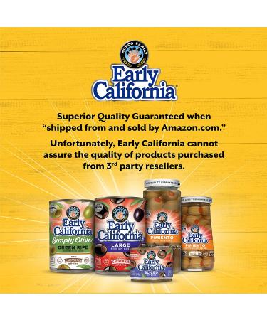 Early California  Ripe Pitted  Large Black Olives  6 oz  6-Cans Large Black Olives 6 Cans - Buy Online on GoSupps.com