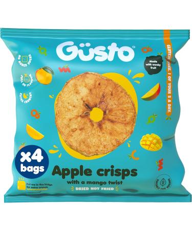 GUSTO SNACKS Crunchy Apple Crisps Variety Mix Case of 16 (20g) - Healthy Kids & Adults 100% Whole Dried Fruit Snacks - No Added Sugar High in Fibre Vegan Vegetarian Low Calorie Gluten & Fat Free - Buy Online on GoSupps.com