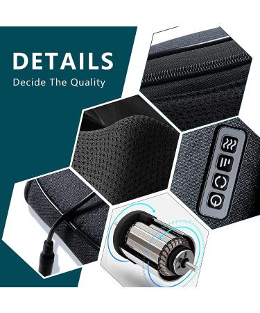 Shiatsu Neck Massager with Heat - Deep Tissue Back & Neck Massager for Shoulders, Feet, Legs - Electric Massager Gift for Women/Men/Mom/Dad - Navy - Buy Online on GoSupps.com
