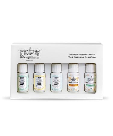 IL BUCATO DI ADELE il bucato che profuma di casa | Laundry Perfume for Washing Machine Sport and Fitness Fragrances Set of 5 Essences 20 ml Each
