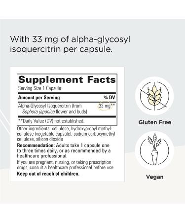 Integrative Therapeutics Alpha-Glycosyl Isoquercitrin - Antioxidant Support - 60 Vegan Capsules - Buy Online on GoSupps.com