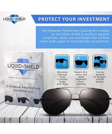 Protective Eyewear Coating Kit | Lens Cleaner with Microfiber Cloth | Prevents Scratches on Glasses & Sunglasses - Buy Online on GoSupps.com