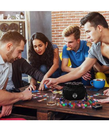 CardKingPro Immense Dice Bag with Pockets - Black | Holds 150+ Dice | Perfect for Dice Hoarders | Patented Design - Buy Online on GoSupps.com