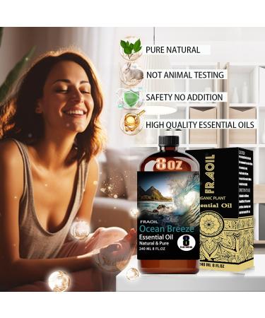 Ocean Breeze Essential Oil 8 Fl Oz and Geranium Essential Oil 4 Fl Oz for Diffuser Humidifier Yoga Cleaning DIY Candle Soap Making Perfume Gift for Essential Oils - Buy Online on GoSupps.com