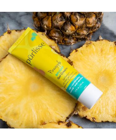 Purlisse Pineapple Brightening Gel Cream - Cruelty-Free Paraben & Sulfate-Free Skincare for Radiant Skin | 1.7 fl oz - Buy Online on GoSupps.com
