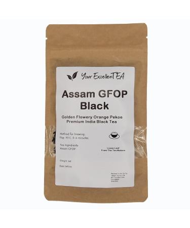 Assam GFOP Black Loose Leaf Tea Second Flush Golden Flowery Orange Pekoe(Assam Black GFOP 100g) Assam Black GFOP 100g