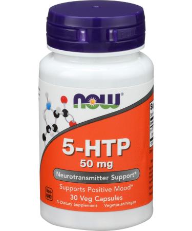 Now Foods 5-HTP 50 mg 30 Veg Capsules