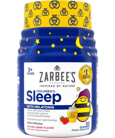 Zarbee's Naturals Children's Sleep with Melatonin - Natural Berry -50 Gummies - Buy Online on GoSupps.com