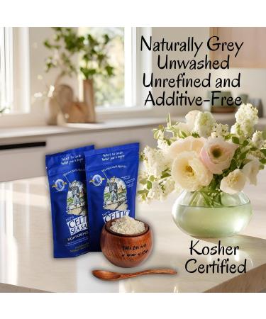 Celtic Salt Cellar bundle with Celtic sea Salt Organic 2PK of 1/2lb Coarse Salt Seasoning Salt Curing Salt for meat Kosher Salt for Pickles Real Salt including Calcium magnesium potassium supplement - Buy Online on GoSupps.com