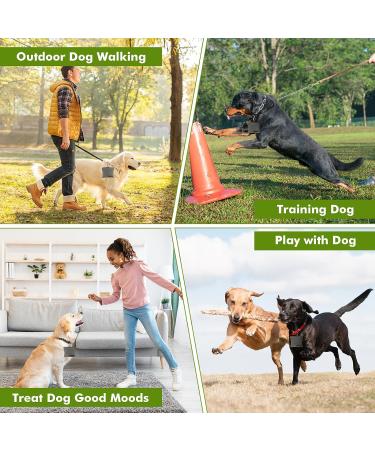 Jeffdad Canvas Dog Treat Pouch Portable Puppy Dog Training Treat Pouch with Carabiner Hands-Free Auto Closing Pet Snack Reward Pocket For Pet Training Travel or Outdoor Use(Grey) - Buy Online on GoSupps.com