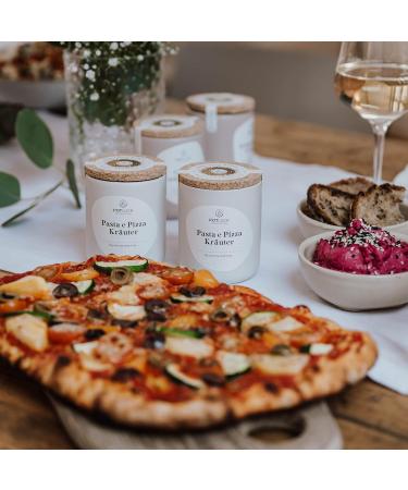 POTLUCK Pasta e Pizza Herbs - 40g Vegan Gluten-Free Spice Mix in Ceramic Pot - Natural Ingredients for Delicious Dishes - Buy Online on GoSupps.com