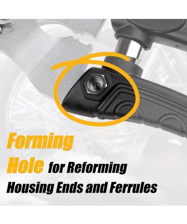 Venzo Heavy Duty 2-in-1 Stainless Steel Cable Cutter Scissors Crimper Tool for Bike Brake MTB Cable Repair - Small Hard Wire - Buy Online on GoSupps.com