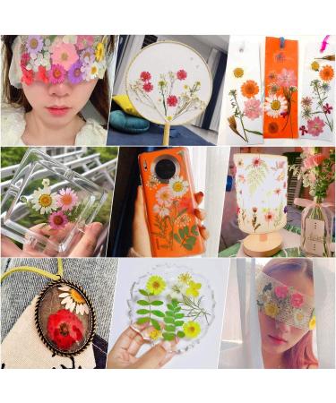 Thrilez 100Pcs Pressed Dried Flowers for Resin Molds - Natural Flower Herbs Kit for Scrapbooking, Card Making, Resin Jewelry, Soap & Candle Making (Blue Purple Red) - Buy Online on GoSupps.com