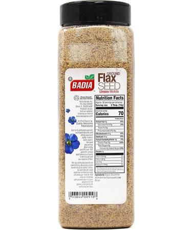 Badia Organic Ground Flax Seed - 16oz (1lb) Pack - Premium Quality - Buy Online on GoSupps.com