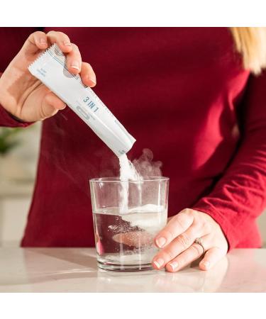 DAILY TRIFECTA 3-in-1 Collagen Creatine & Electrolyte Stick Packs | Type I Collagen Creatine Monohydrate Zero Sugar | 30 Natural Single-Serve Packets | Strength Hydration & Recovery (Unflavored) - Buy Online on GoSupps.com