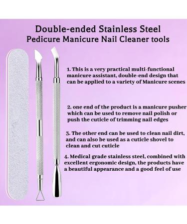 Gel Nail Polish Remover Kit Quick 2-5 Minute Gel Removal (2pcs 15ml) with Pusher & Scraper Tools No Soaking Needed - Buy Online on GoSupps.com