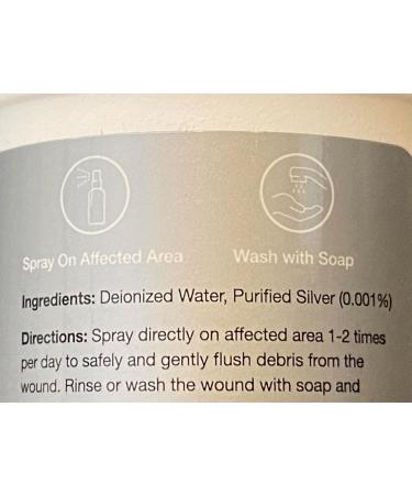 Nano Silver Wound Wash Sprayer | Effective Debridement & Fine Mist Spray | 4 fl oz | International Shipping Available - Buy Online on GoSupps.com
