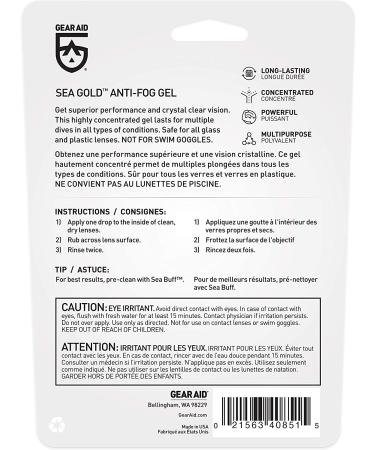 GEAR AID Sea Gold Antifog Gel for Dive Masks - Dive Mask Care Solution - Buy Online on GoSupps.com