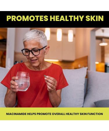 SOLDERM Niacinamide 500mg Non-Flushing Capsules - Promotes Healthy Skin | Vitamin B3 Supplement | Vegetarian & Gluten-Free - 120 Count - Buy Online on GoSupps.com