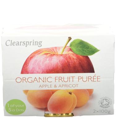 Clearspring Organic Apple and Apricot Compote 2 x 100g