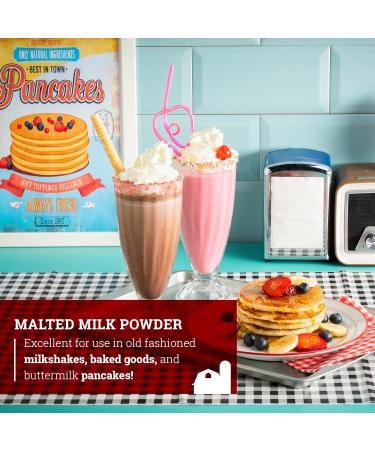 Hoosier Hill Farm Old-Fashioned Malted Milk Powder - 1.5 lbs - Buy Online on GoSupps.com