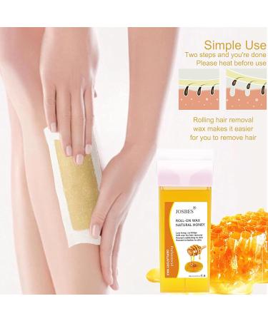 Honey Roll On Wax Cartridge 4-Pack for Hair Removal - 14.1 Oz - Buy Online on GoSupps.com