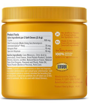 Zesty Paws Cat Allergy Relief - Anti Itch Supplement - Bacon - 2.7 Oz. - Buy Online on GoSupps.com