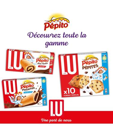 LU PEPITO - 4 Bo tes de 5 Sachets de P pito Mini Roul s au Chocolat - G teaux Moelleux et Chocolat - Pack Familial Format Emporter - Id al pour le Go ter - Fabriqu en France - Lot de 4x150g Mini Roul s Petit Format - Buy Online on GoSupps.com