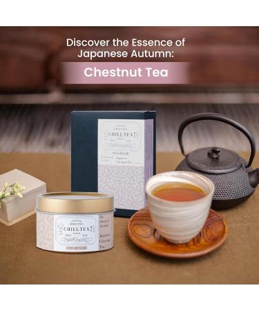 Japanese Chestnut Tea by CHILL TEA Tokyo (30g Loose Leaf)- Japanese Hojicha Loose Leaf Tea Low Caffeine Japanese Green Tea Flavoured Tea- Chestnut Flavour Made in Japan - Buy Online on GoSupps.com