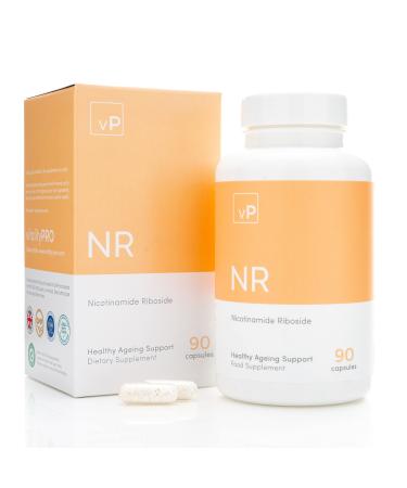 Nicotinamide Riboside Supplement 300mg x 90 Capsules - Third Party Tested Over 98.5% Purity - Vitality Pro NR Supplement 27 Grams