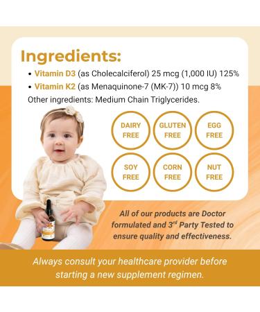 Serawise Organic Liquid Vitamin D3 with K2 by Dr. Ana Maria Temple | Supports Strong Bones and Immune Health | USDA Certified Organic | Olive Oil Base for Enhanced Absorption | 1 Fl Oz - Buy Online on GoSupps.com