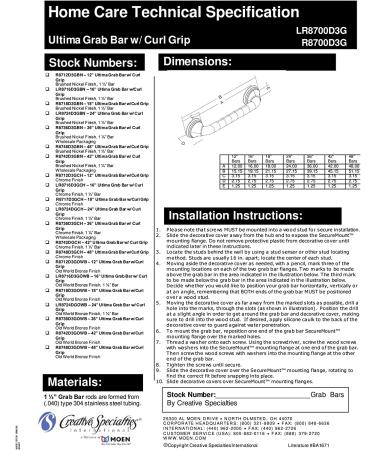 Moen Home Care 24-Inch Grab Bar - Brushed Nickel | LR8724D3GBN - Buy Online on GoSupps.com