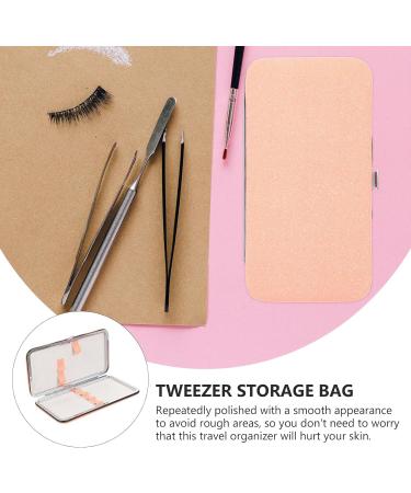 Frcolor Pink Storage Bag for Eyelash Extension Tweezers & Clips - Travel-Friendly Organizer for Beauty Tools - 1 Count - Buy Online on GoSupps.com