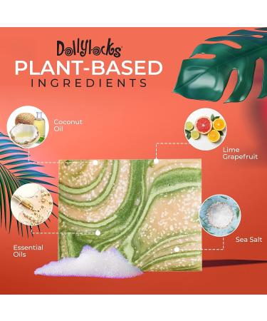 Dollylocks Organic Shampoo Bar for Dreadlocks | Vegan, Residue-Free & Cruelty-Free | Coconut Lime Grapefruit Scented | 4.5oz - Buy Online on GoSupps.com