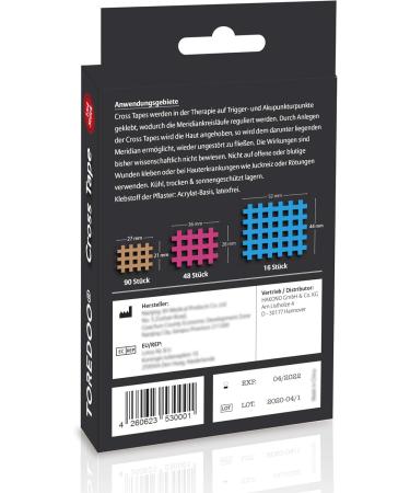 Toredoo Cross Tape Gate Tape - 154 Piece Acupuncture Plaster Set | Small & Large Type A B C Trigger Point Crosstape Solutions - International Shipping Available - Buy Online on GoSupps.com