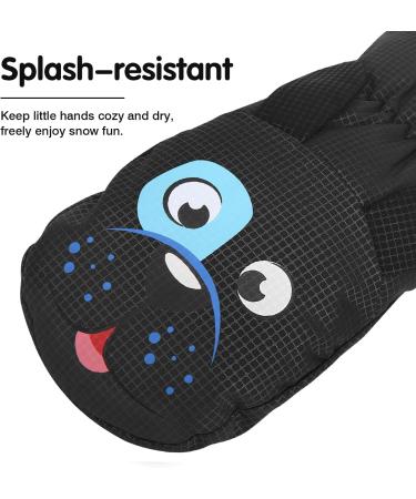 Buy Moko Children's Ski Gloves - Windproof Waterproof Black Winter Gloves for Girls (1-3 Years) | Perfect for Skiing Snowboarding & Outdoor Activities - Buy Online on GoSupps.com