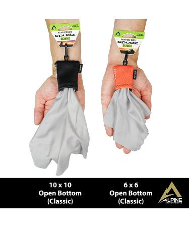 SPUDZ Classic Microfiber Cloth Screen & Lens Cleaner- Open Bottom, Black 6x6 - Buy Online on GoSupps.com