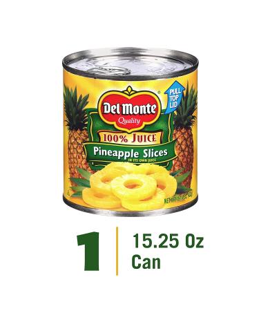 Del Monte Pineapple Slices in 100% Juice - 15.25oz Can - Buy Online on GoSupps.com