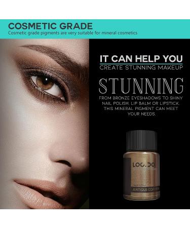 LOCDO Metallic Pigment Powder 8 Colors Shimmer Mica Powder for Epoxy Resin, Clay, Nail Art - 15ml Red - Buy Online on GoSupps.com