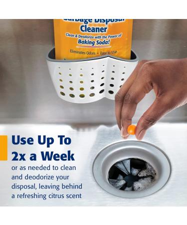 Arm & Hammer 12-Count Sink Garbage Disposal Cleaner Capsules - Citrus Scent with Baking Soda Power - Buy Online on GoSupps.com