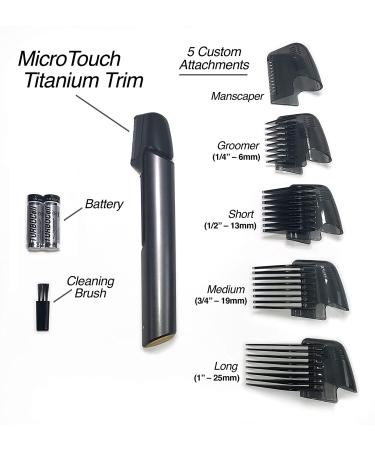 MicroTouch Titanium TRIM - Lighted Hair Cutting Tool & Body Groomer - Buy Online on GoSupps.com