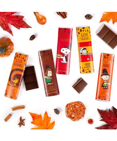 Peanuts Chocolate Thanksgiving Variety Gift Pack - Snoopy Gourmet Bar Set | 1.75oz 5-Bar Rich Belgian Chocolate Box Set | Kosher Candy | Great Charlie Brown Gifts for Kids | Perfect Host Gift Shopping | Prime Holiday Delivery - Buy Online on GoSupps.com