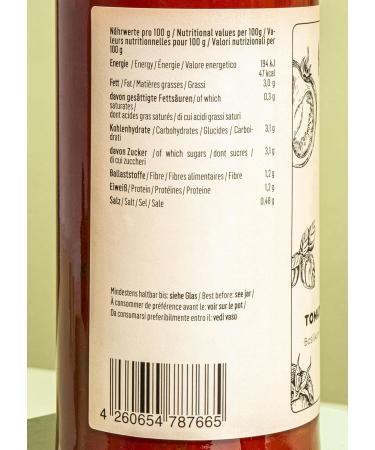 KoRo - Tomato sauce with basil 530g - Original from Italy - Perfect for pasta and pizza - No additives - Vegan - Buy Online on GoSupps.com