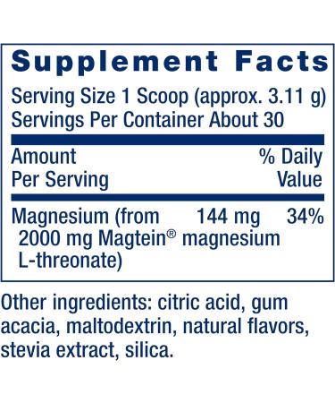 Life Extension Neuro-Mag Magnesium L-Threonate - Tropical Punch Flavor | 30 Servings - Mood & Cognitive Support - Buy Online on GoSupps.com