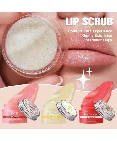 Lip Scrub Lip Care Reduce Lip Wrinkles Lip Scrub Gentle Lip Scrub Stick Balm Mask Night Lip Mask Exfoliating and Moisturizing Lip Care (50g Pink) - Buy Online on GoSupps.com