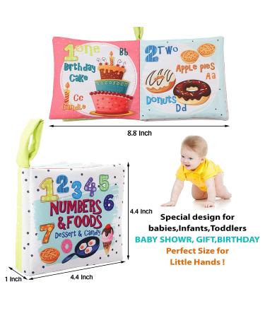 First Soft Cloth Crinkle Books for Babies Infants Toddlers Baby Books 0-6 Months Infant Baby Toys 6 to 12 Months 1 2 3 Years Old Baby Girl Boy Shower Gifts Set  Early Learning Education Sensory Toys - Buy Online on GoSupps.com